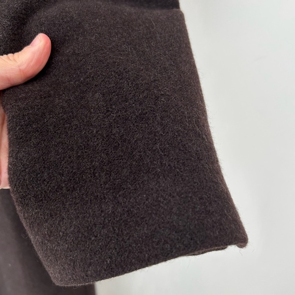 K.T Kyoko Katase Angola wool brown minimalist structured coat - Picture 8 of 15